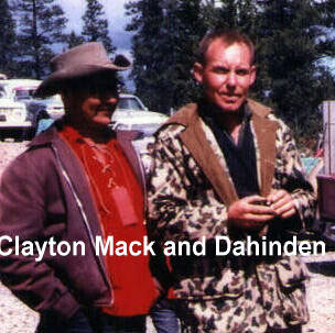 Clayton Mack (left) with René Dahinden